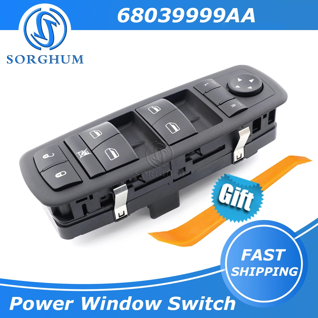 Sorghum 68039999AA 68039999AB 68039999AC Master Power Window Control Switch For Dodge Grand Caravan Journey For Chrysler Jeep