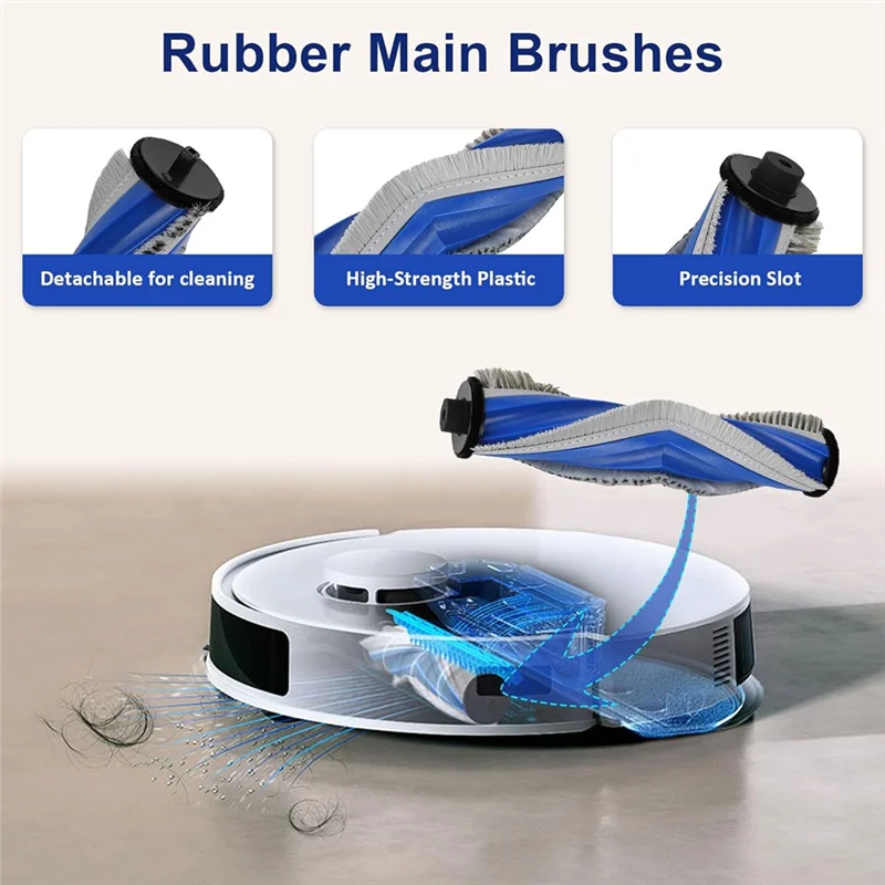 

A63X-Accessories Kit For ECOVACS DEEBOT N20 Plus/ N20 PRO Plus Robot Vacuum Replacement Parts Main Side Brush Filter Mops