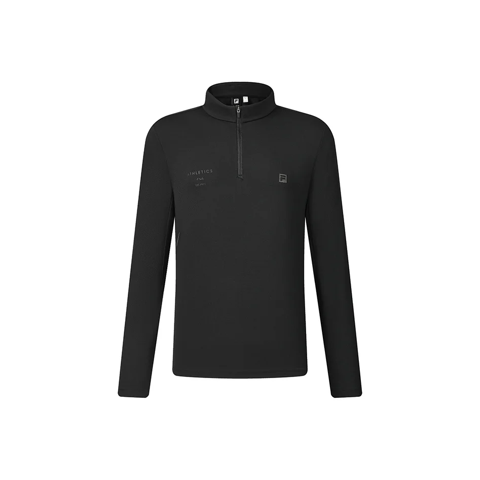 FILA Fitness Sports Fashion Fleece Lined Thermal Workout Clothing Men's Pitch Black A11M441202FBK