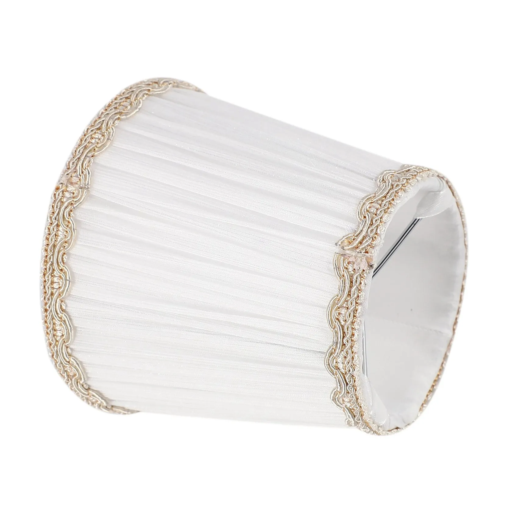 ABSE-12X Chandelier Shades,ONLY For Candle Bulbs,Clip-On Fitter Lamp Shades, White