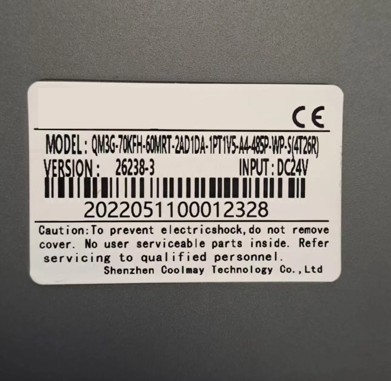 

QM3G-70KFH-60MRT-2AD1DA-1PT1V5-A4-485P-WP-S