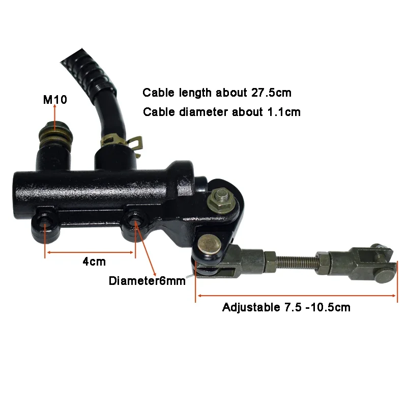 Motorcycle Modification Accessories ATV Mountain Bike Off-road Vehicle Modification Foot Brake Pump Rear Brake Pump Line Pump