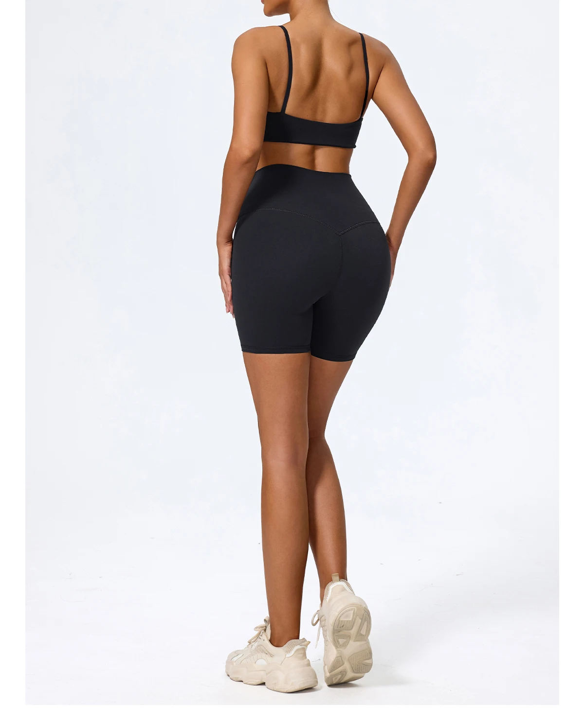 Ctenkevet Sommer Neu Damen U-förmiger Bandeau-Sport-BH für Fitness, Yoga und Workout – Rückenfreies Crop-Top für Frauen – Detail 33