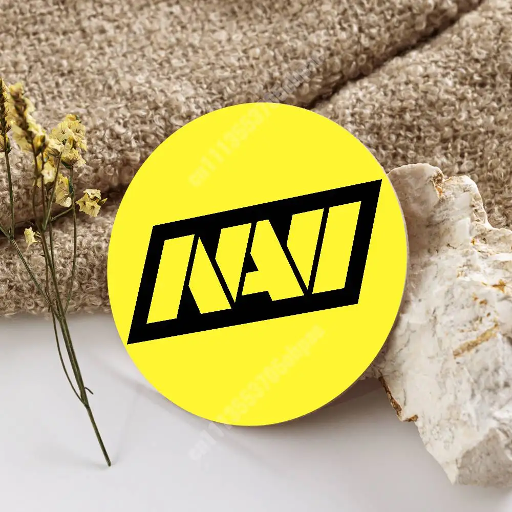 N-Navi N-Natus Vincere-S Born To Win Wooden Cup Mat Americano Beer Milk Water Coaster for Baking Studio