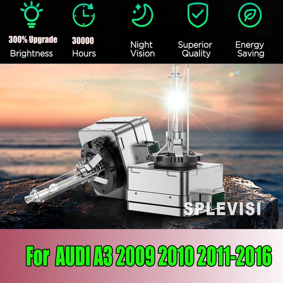

35W D3S OEM ORIGINAL HID Headlight Bulb Premium Xenon Lighting Upgrade For AUDI A3 2009 2010 2011 2012 2013 2014 2015 2016