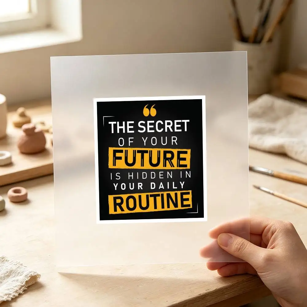 The Secret Of Your Future Is Hidden In Your Routine Waterproof Stickers For Decorating Car Windows Motorcycles And Computers.