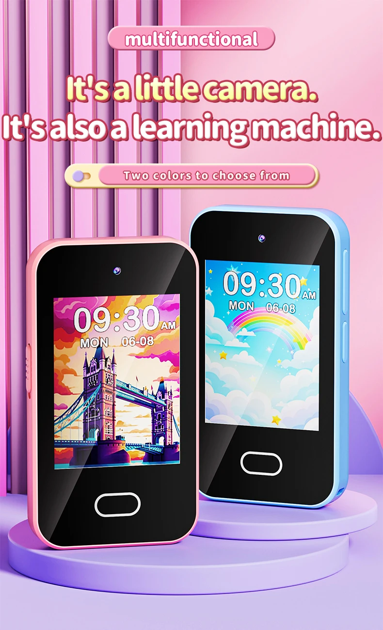 Cross-border New High-Definition Children's Mini Mobile Camera Children's Early Learning Device Multi-Functional Flip Camera for