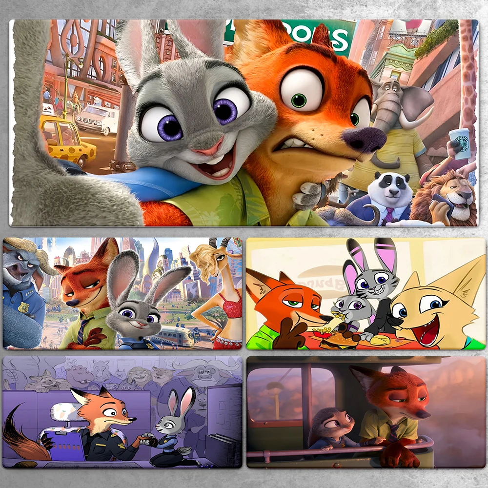 MINISO Zootopia Large Mousepad XXL Pad Keyboard Gaming Accessories HD Mouse Mats Game Office Computer PC Gamer Laptop Desk Mat