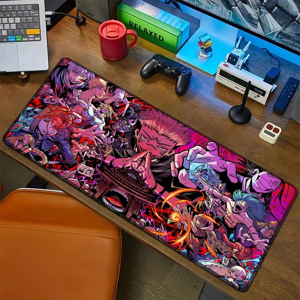 Podkładka pod mysz Anime Jujutsu Kaisen, gumowa mata, podkładka pod laptopa XXL, podkładka pod mysz do notebooka, akcesoria gamingowe do komputera, na stół do gier