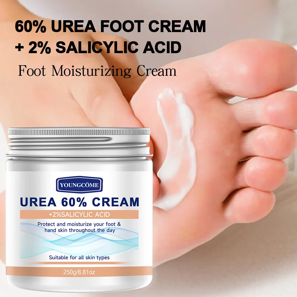 60% urea cream+2% salicylic acid moisturizing foot care cream can moisturize your FOOT,improving dryness and roughness