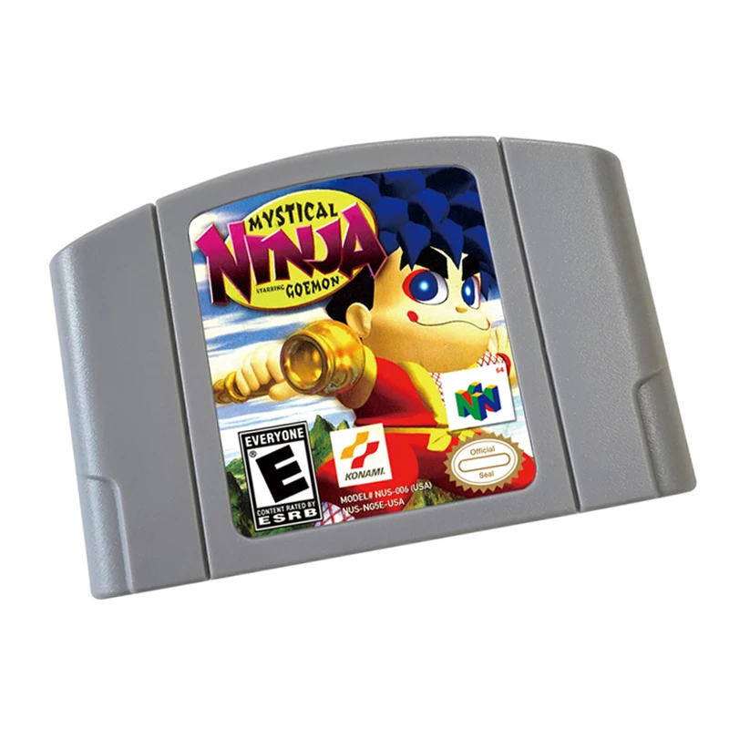 

MysticalNinjaGoemon_ 64 Bit Video Game Cartridge For US And EU Version Game Console