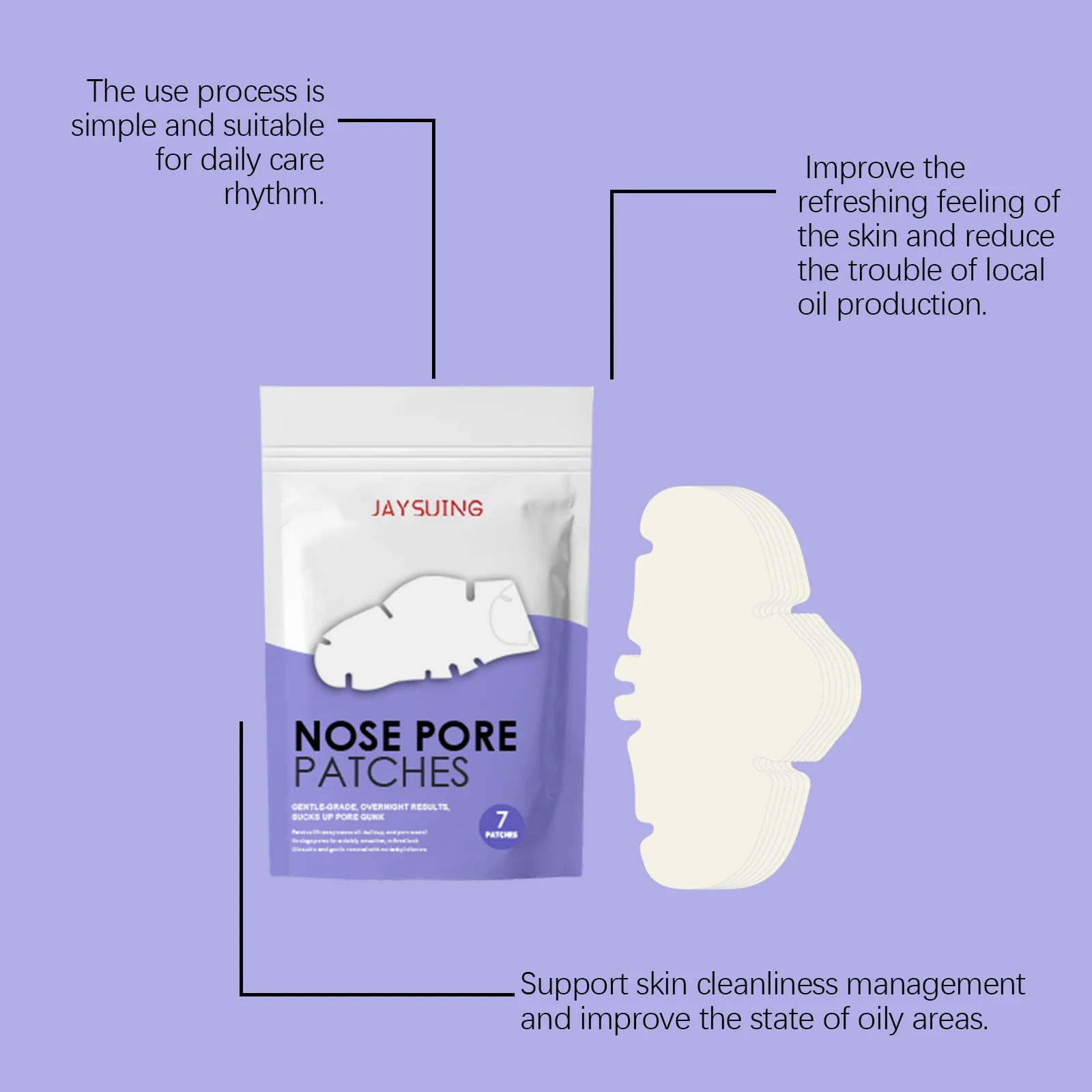 مزيل الرؤوس السوداء شرائط تنظيف المسام الكولاجين التطهير العميق شرائط الأنف السيطرة على النفط لطيف حب الشباب المسام تقليل العلاج #4