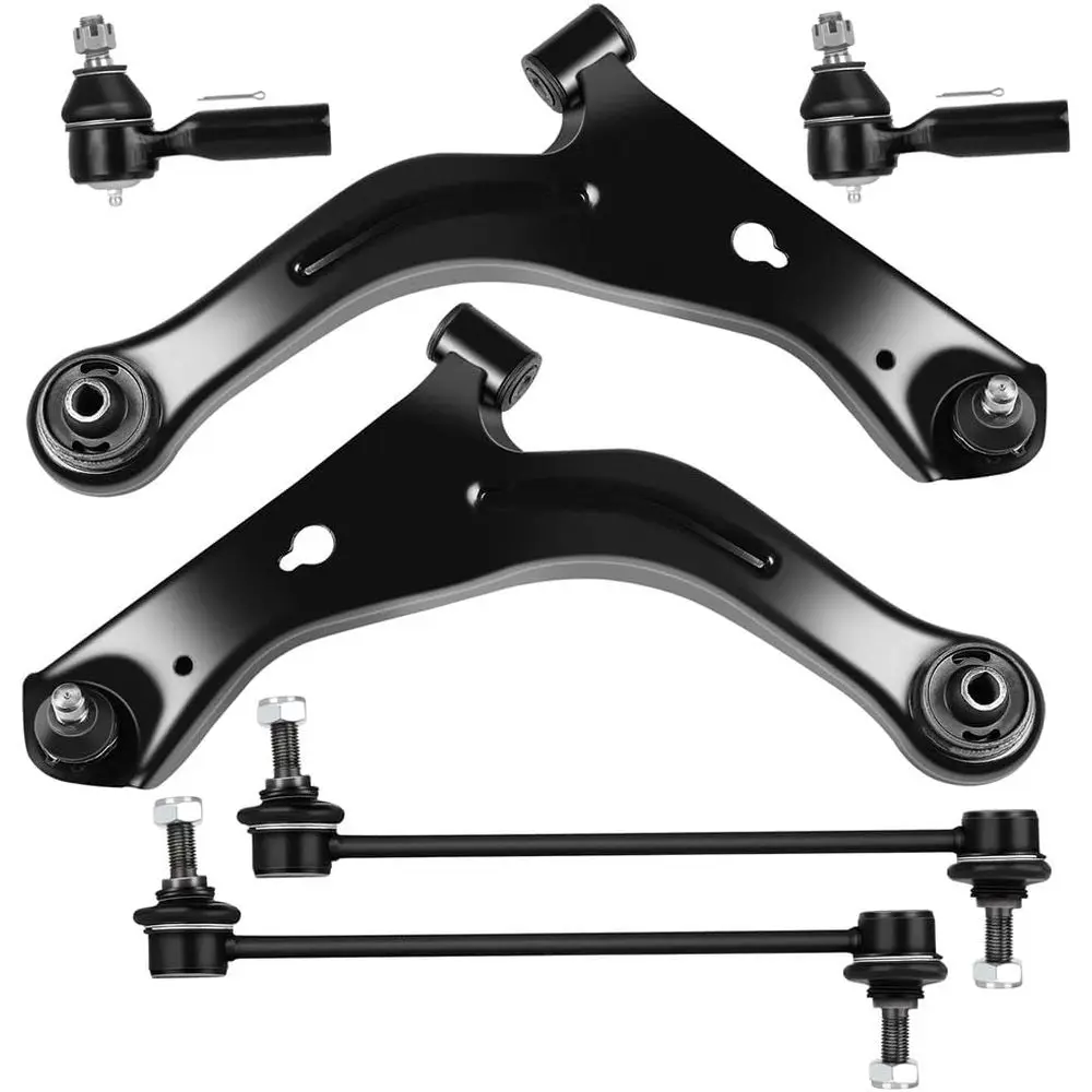 

6-Piece Suspension Kit for 2001-2004 Mazda Tribute - Front Lower Control Arms, Ball Joints, Outer Tie Rods, Sway Bar Links
