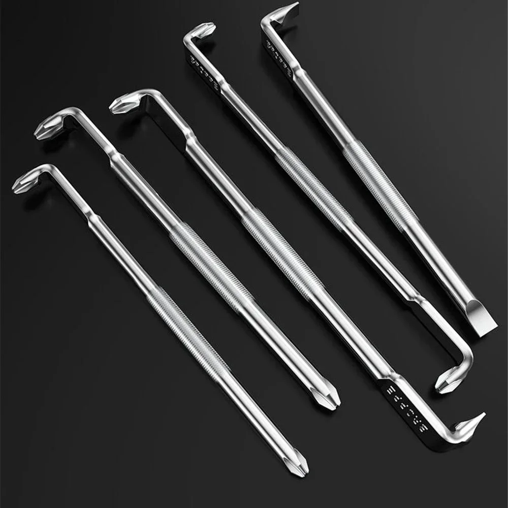 BROPPE-LおよびZ字型磁気ドライバービットセット、フィリップス、スロット付き、トルクス、六角ビット、90度、直角、肘、レンチ、5個