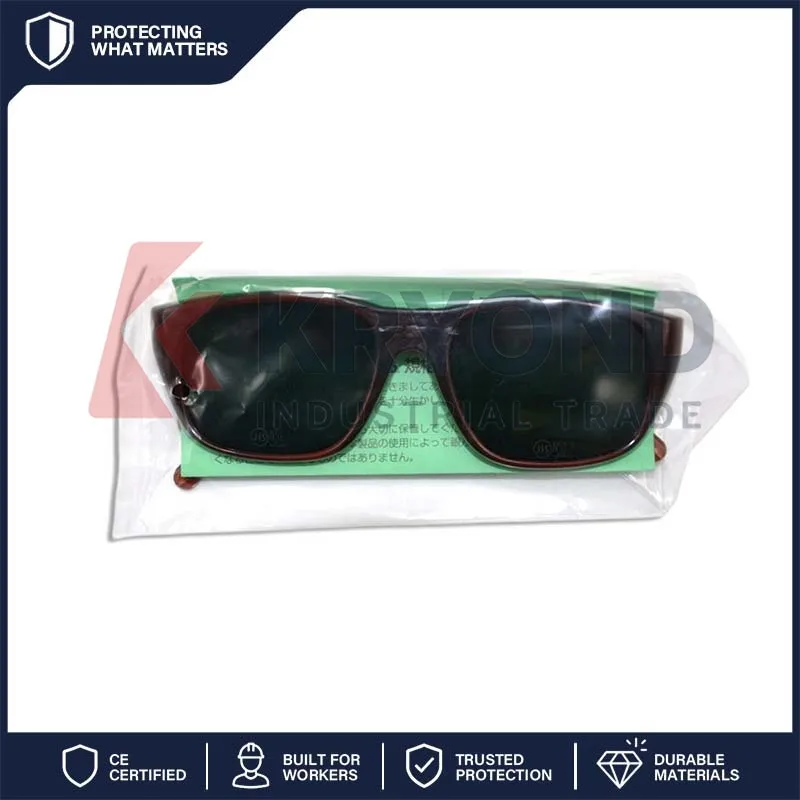 

Yamamoto YW 2400 Shade Welding Glasses Industrial Safety Protective Eyewear Dark Lens for Factory Workshop Work Use