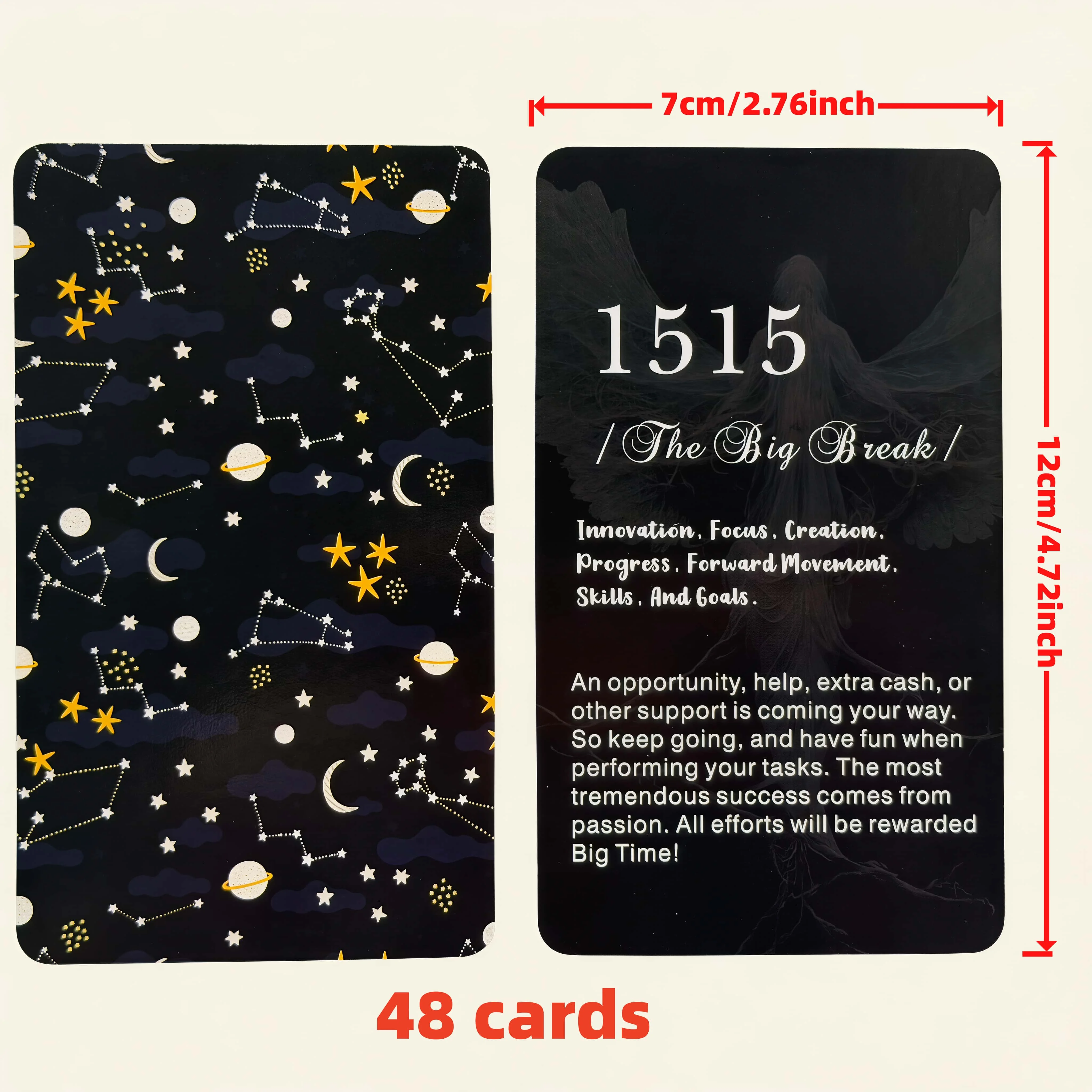 56 English Angel Number Oracle Cards, Spiritual Self-Reflection, Tarot Series, Guidance for Love and Career. 6
