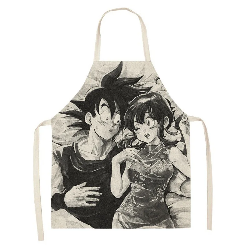Кухонный фартук в стиле аниме Guku, фартук без рукавов Dragon Ball для взрослых и детей, фартуки для домашней уборки, фартуки для домашнего ужина, аксессуары