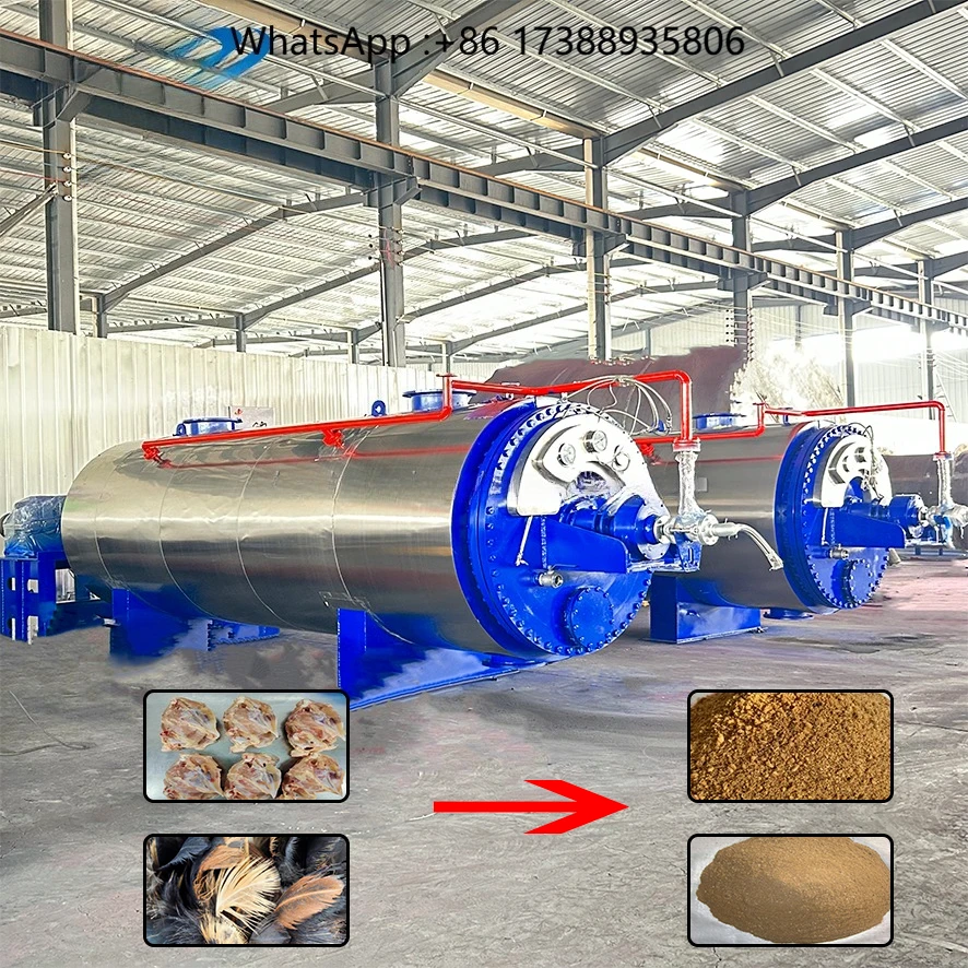 New Design Large Animal Crusher Horse Cow Crusher  Rendering Slaughterhouse Wastes (bone and Meet) and Fish Wastes Crusher