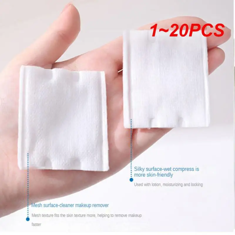 1~20PCS Double-Sided Thick Cotton Pads Towel Three-Layer Disposable Makeup Remover Soft Touch Cotton Cosmetic Accessories Tools