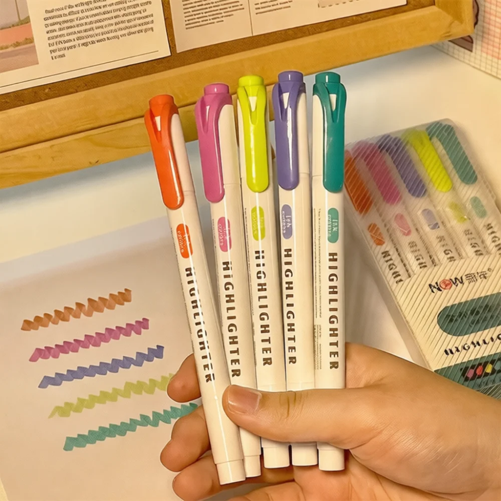 Двусторонние пастельные маркер – обзор и цена Pastel Highlighter Set Double Ended