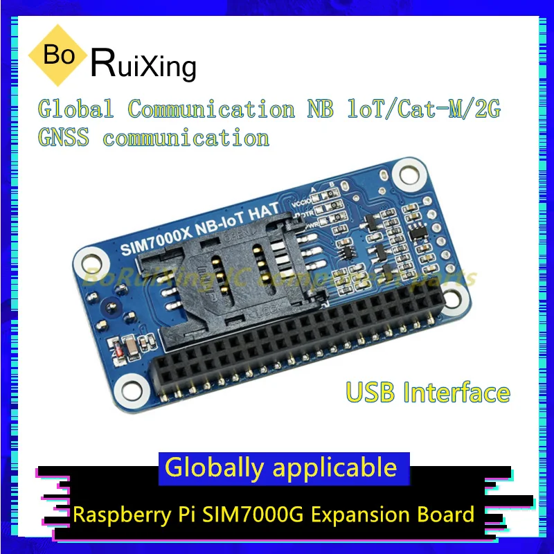 

1 шт./партия SIM7000G NB-IoT Raspberry Pi NB-IoT 2G коммуникация/GNSS Плата расширения SIM7000G модуль