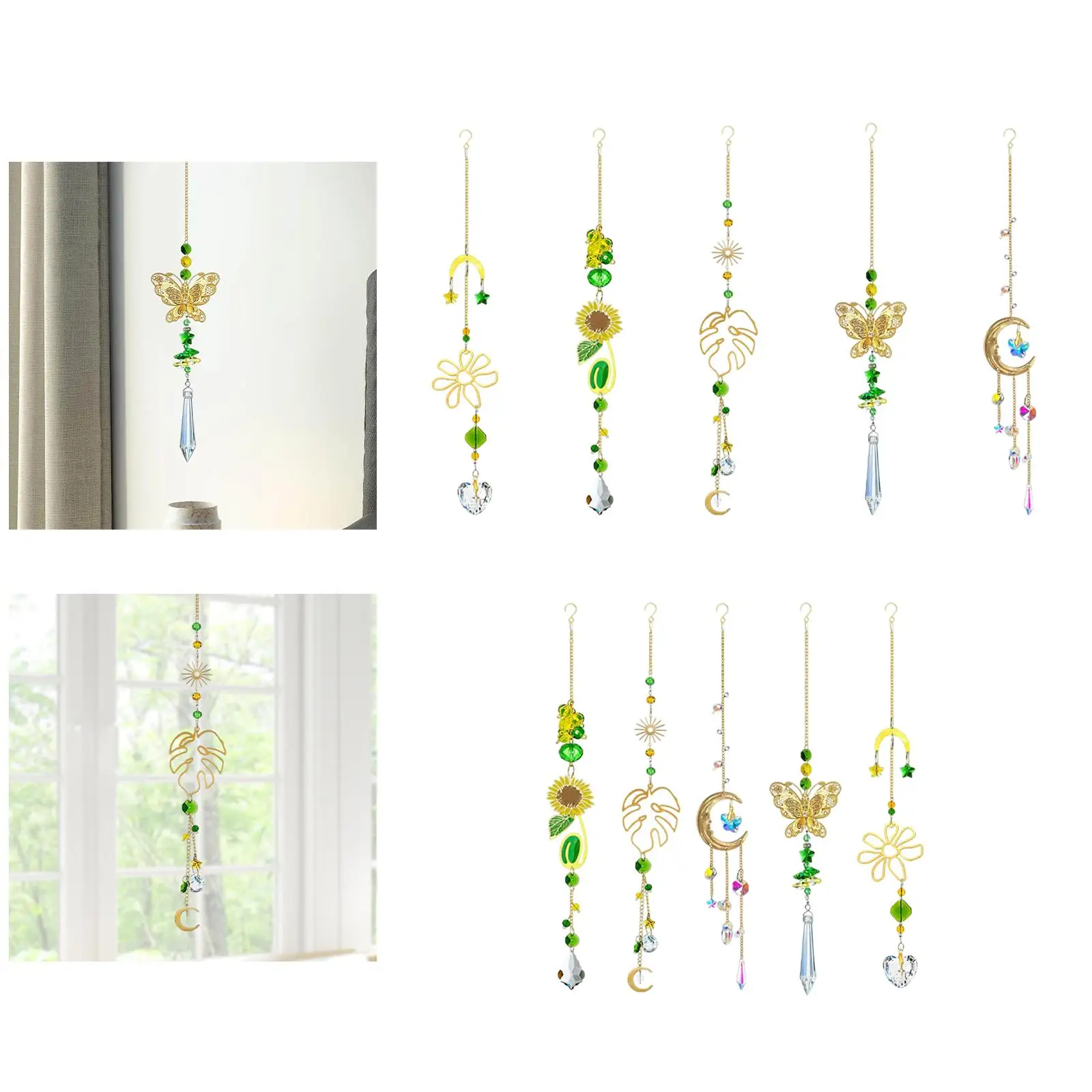 Pendant Wind Chime Garden Decoration Pendant Sturdy Garden Ornament Window Hanging Decoration Handicraft for Patio Deck Yard