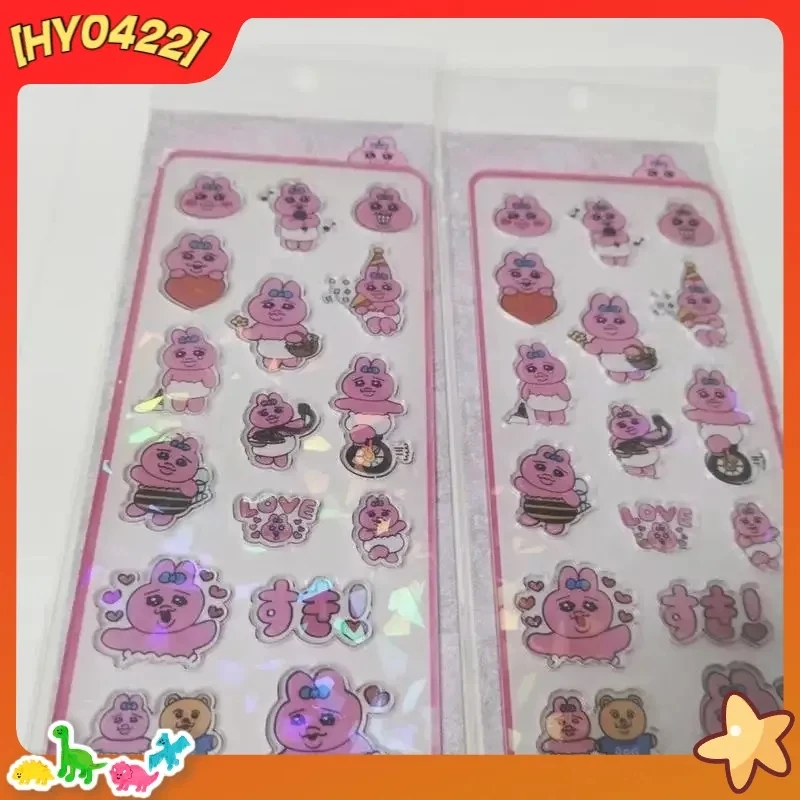 3d Puffy Cartoon Underwear Taiwan Stickers Bunny Opanchu Usagi Multiple Acrylic Embossed Stickers Kids Diy Craft Decor Gifts