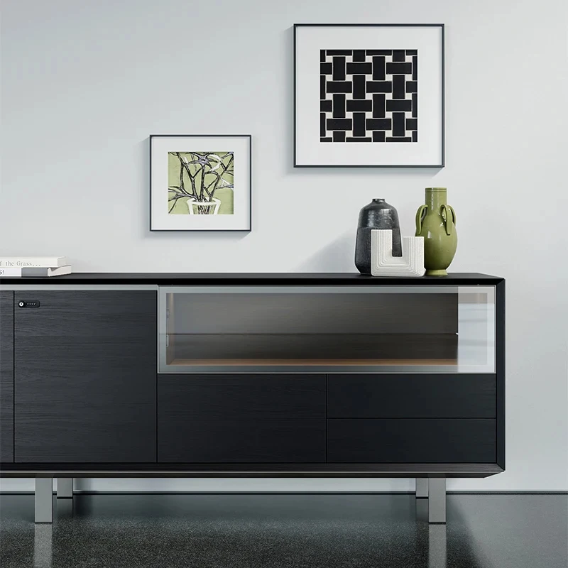 custom.Modern Design Office Furniture High-Value Wooden File Cabinet with Back Bookcase Efficient File Storage