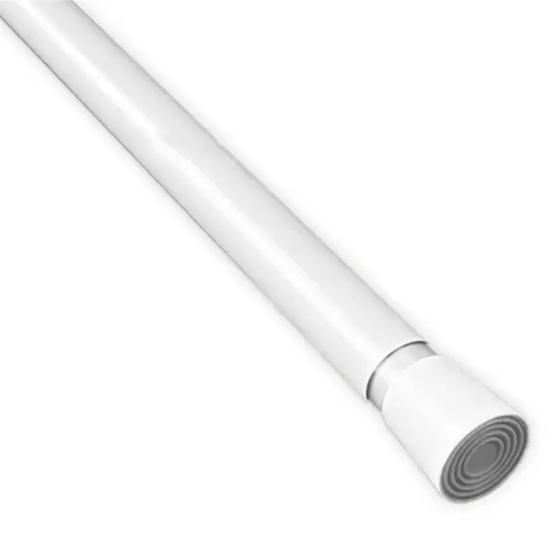 RALCA-No Drill Adjustable Telescopic Curtain Rod, Stainless Steel Tension Rod For Shower For Wardrobe Bathroom