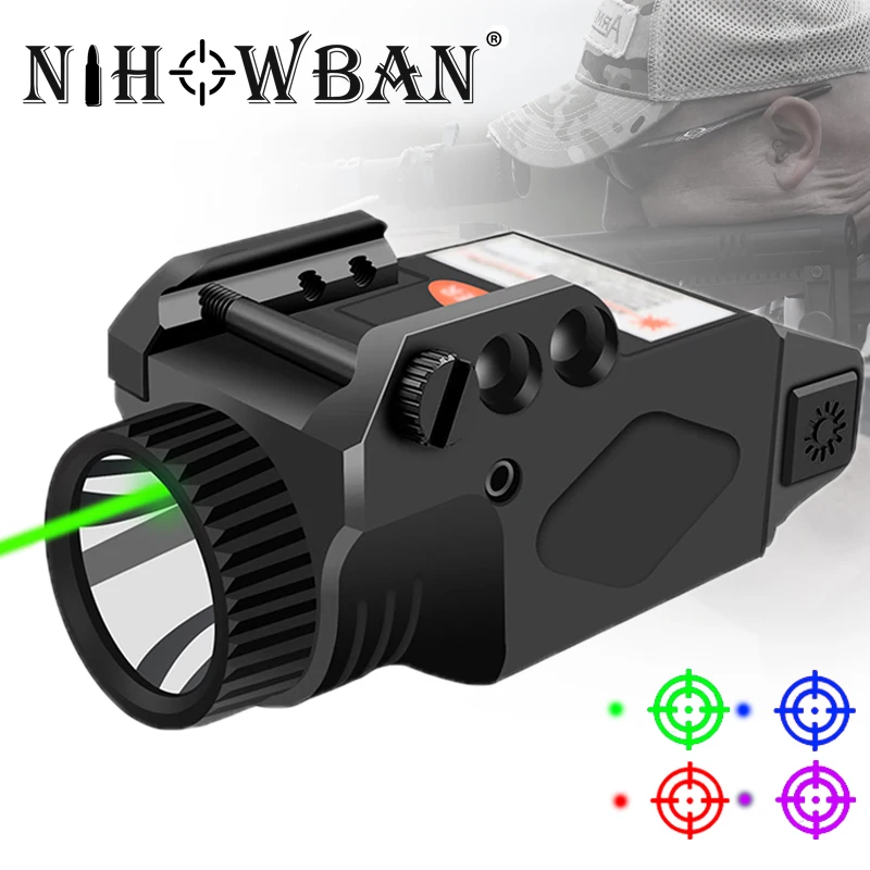 

Tactical Laser Sight Led Flashlight Strobe Light Internal Penetration Laser for Handgun Glock Pistol Airsoft Tactical Hunting