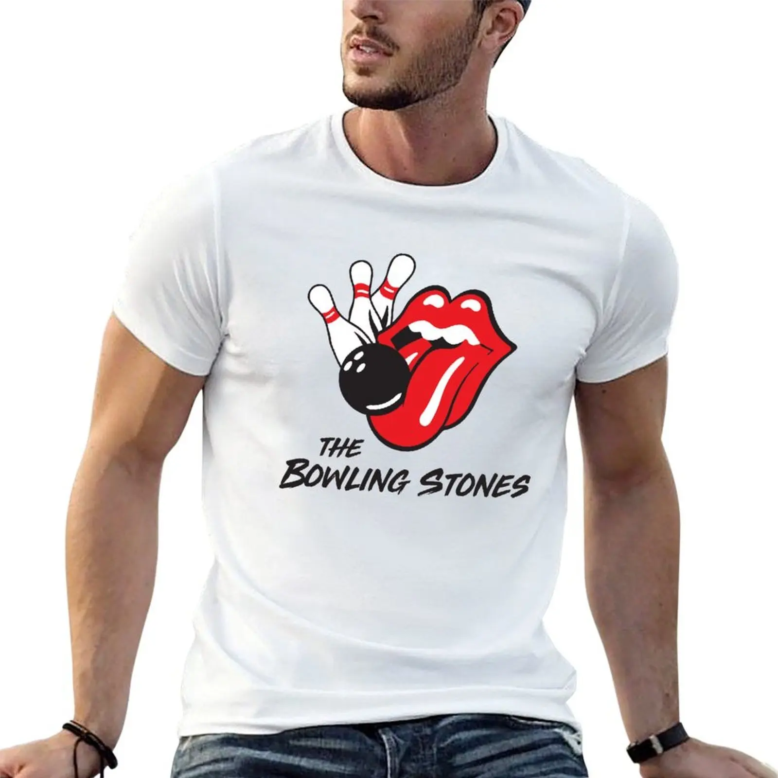 

the bowling stones T-Shirt man t shirt cotton t shirts for man slim fit T-Shirt