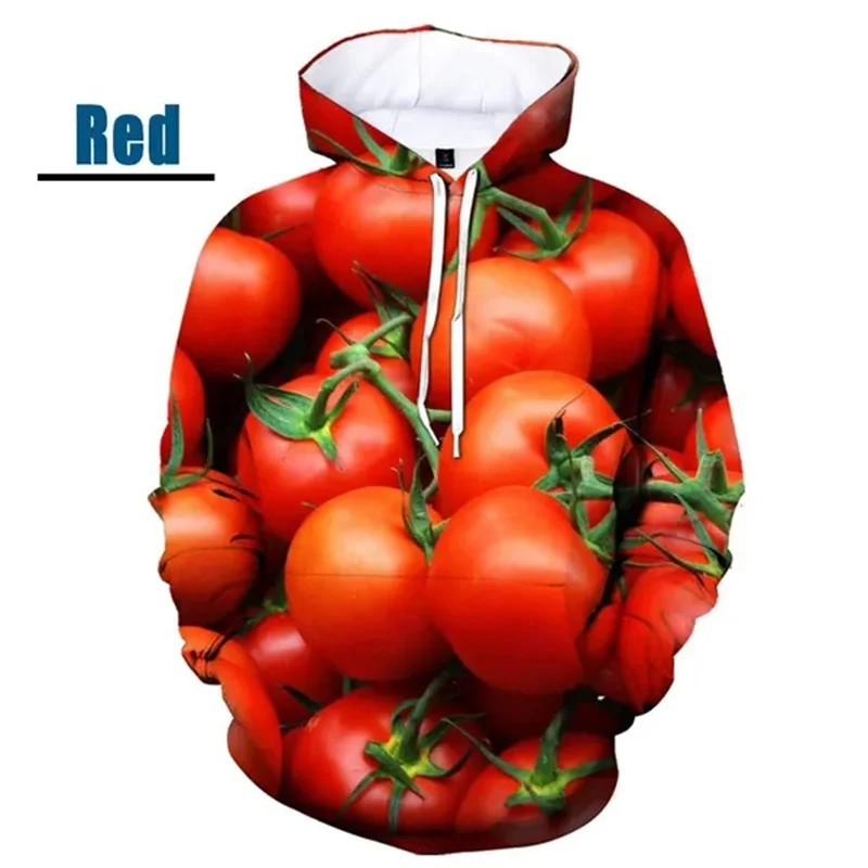 Vegetables Graphic Hoodies For Men 3D Food Printed Pullover Kid Fashion New In Hoodies & Sweatshirts Women Hooded Sweatshirt Top