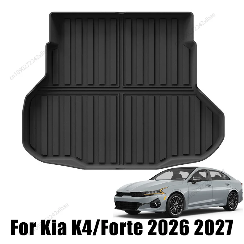 Protector de Maletero para Kia K4 Forte Hatch 2026 2027, Tapete para Piso, Tapete para Carga para Todo Clima, Tapetes Antideslizantes de TPE, Accesorios para Auto