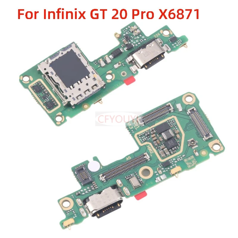 

Charging Port Board For Infinix GT 20 Pro X6871 USB Dock Connector Charger Port Flex Cable Replacement Part
