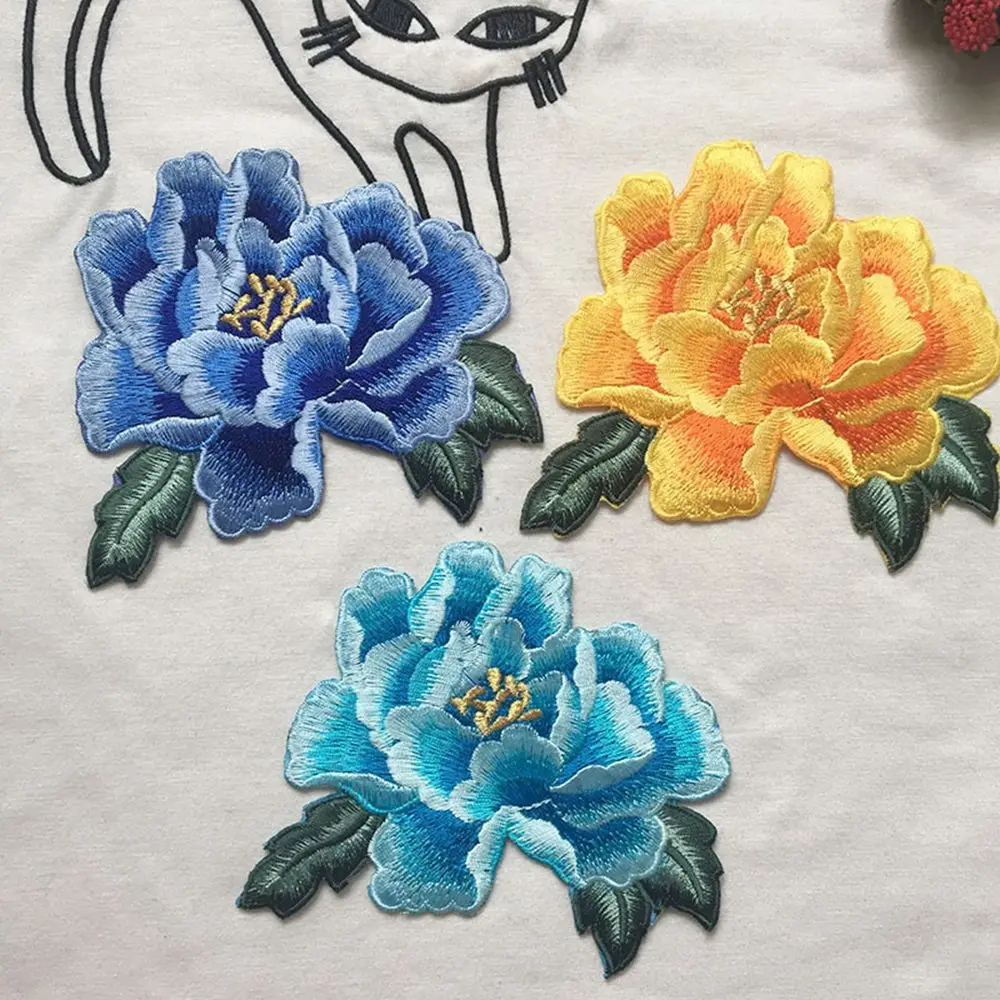 

Purple DIY Clothes Decoration for Dress Sew On Wedding Appliques Embroidered Badges Iron On Patches Patches