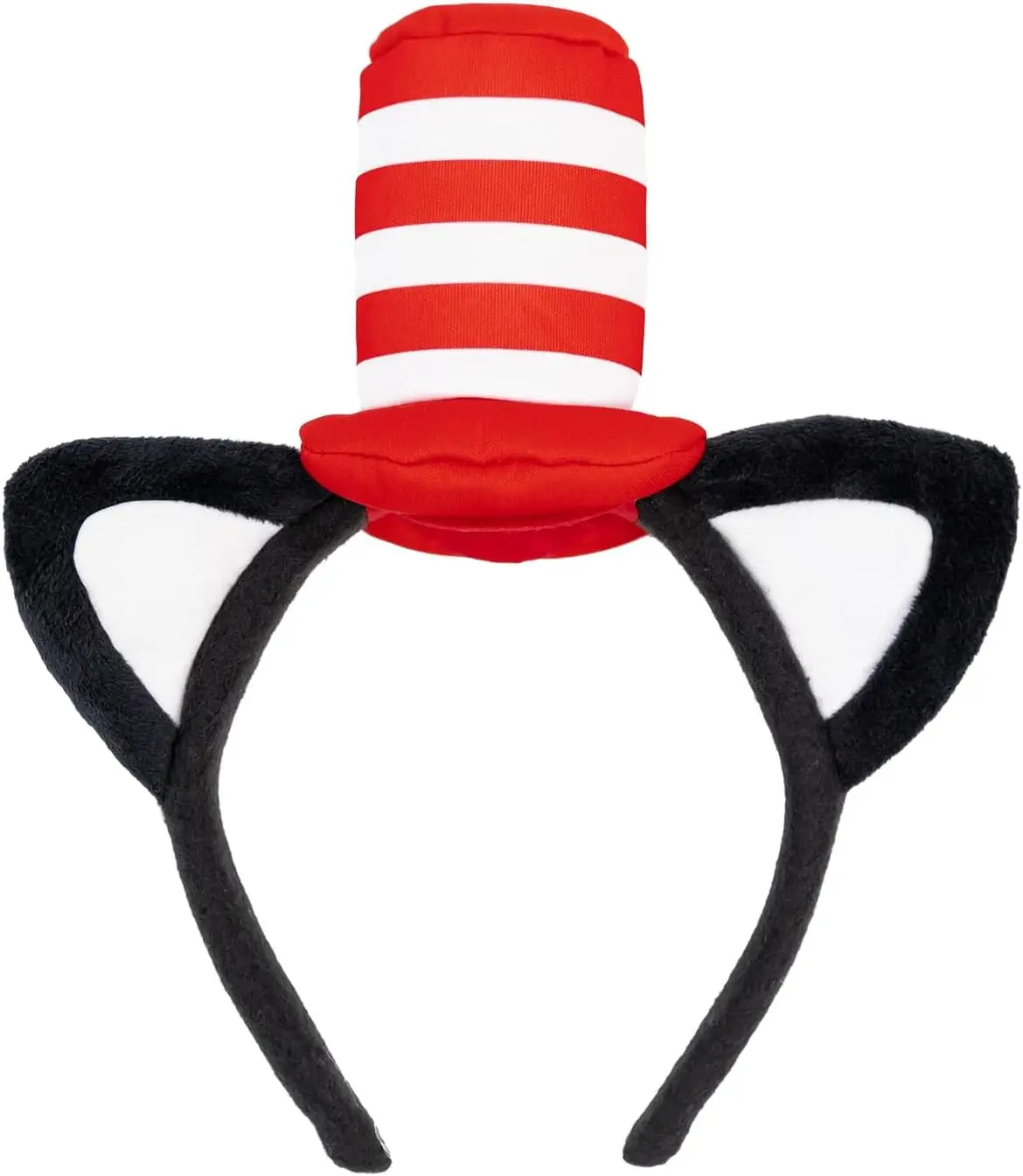 

Cat Ears Headband Red Stovepipe Hat Headpiece Cosplay Costume Accessory Kit Party Favors