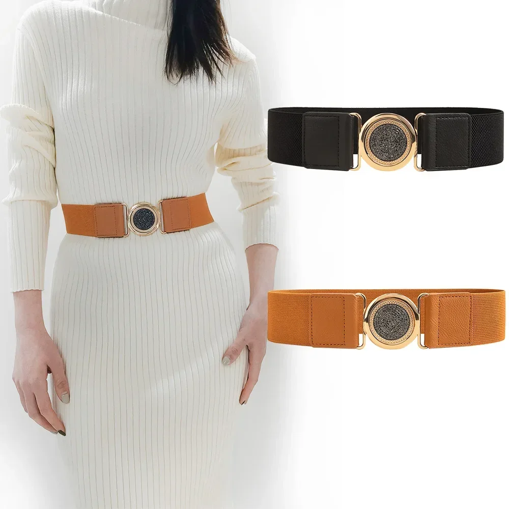 

Fashion Elastic Wide Girdle Dress Suit Coat Decoration Corset Belts for Women Luxury Ladies Retro Waist Belt Designer Brand