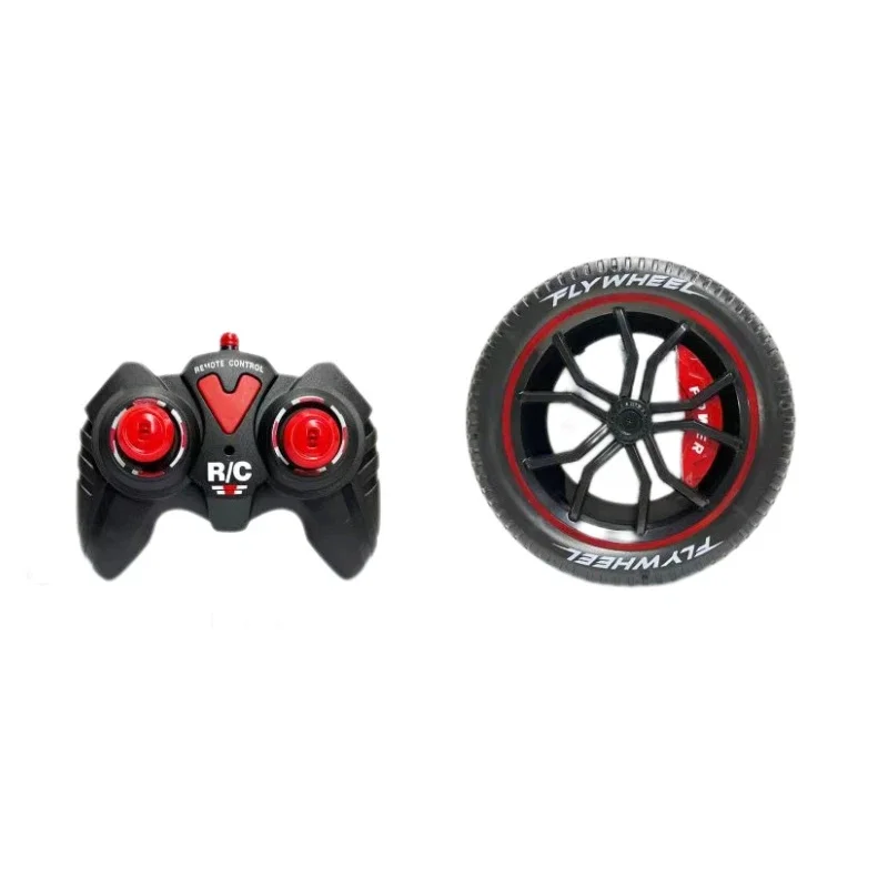 2.4G RC Wheel with Simulated Brake Calipers Cool Electric Remote Control Flywheel Car USB Rechargeable Toy for Kids Boys