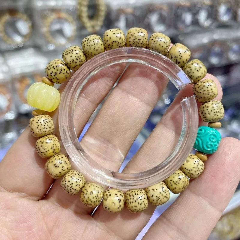 

Original Ecology Xingyue Bodhi Single Circle Bracelet Natural Hainan Original Ecology Yellow Chicken Grease Xingyue Bodhi Bracel