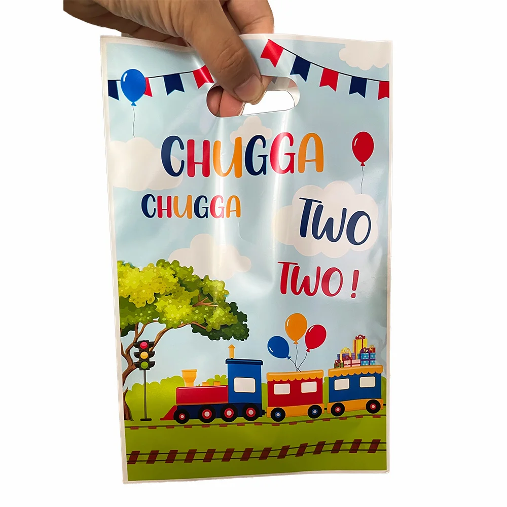 

30pcs Chugga Chugga Two Two Birthday Party Bags Train Theme Birthday Decorations Two Years Old Baby Celebrations Party Supplies
