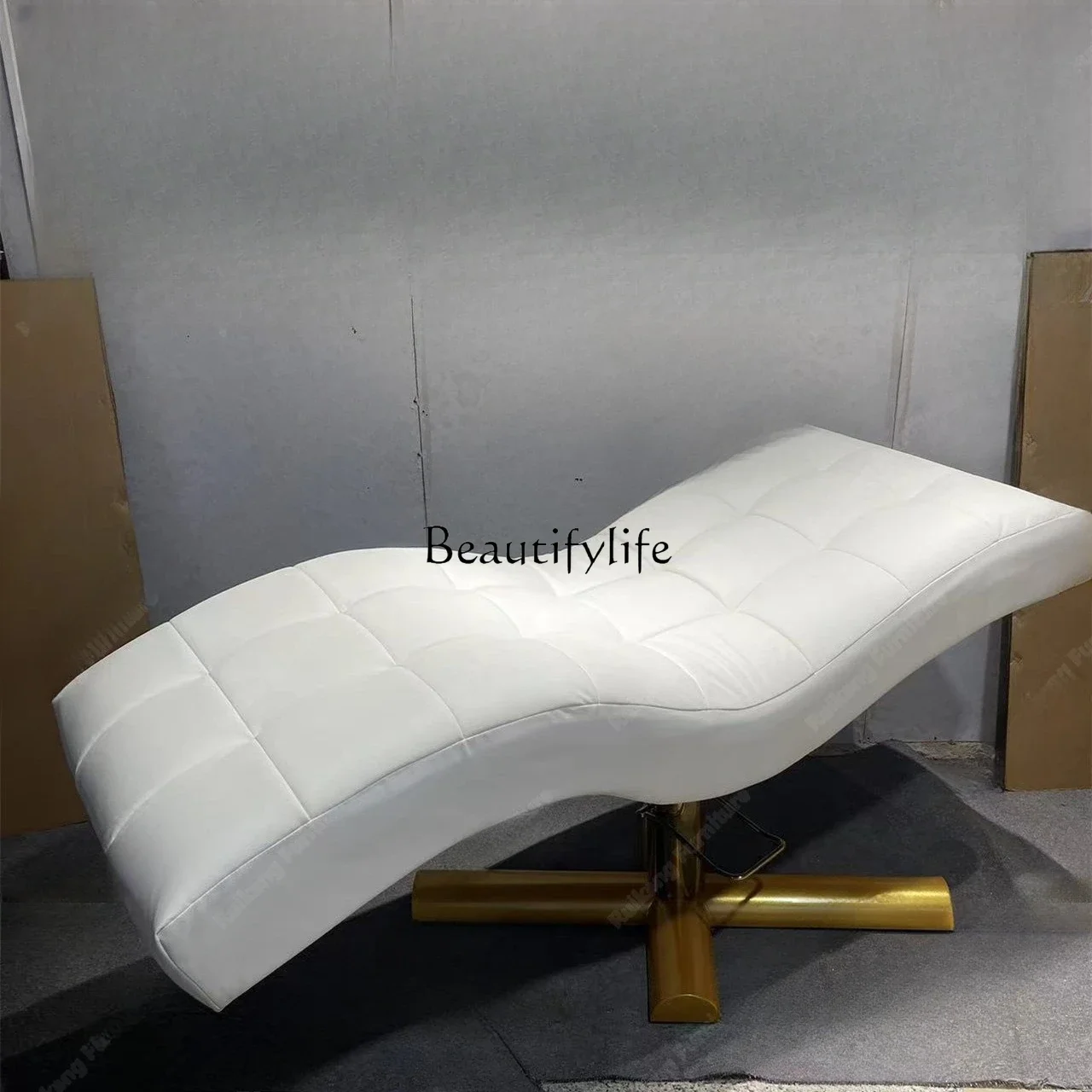 01-سرير تجميل رموش من النوع S الجديد، كرسي ترفيهي مريح قابل للتعديل #3