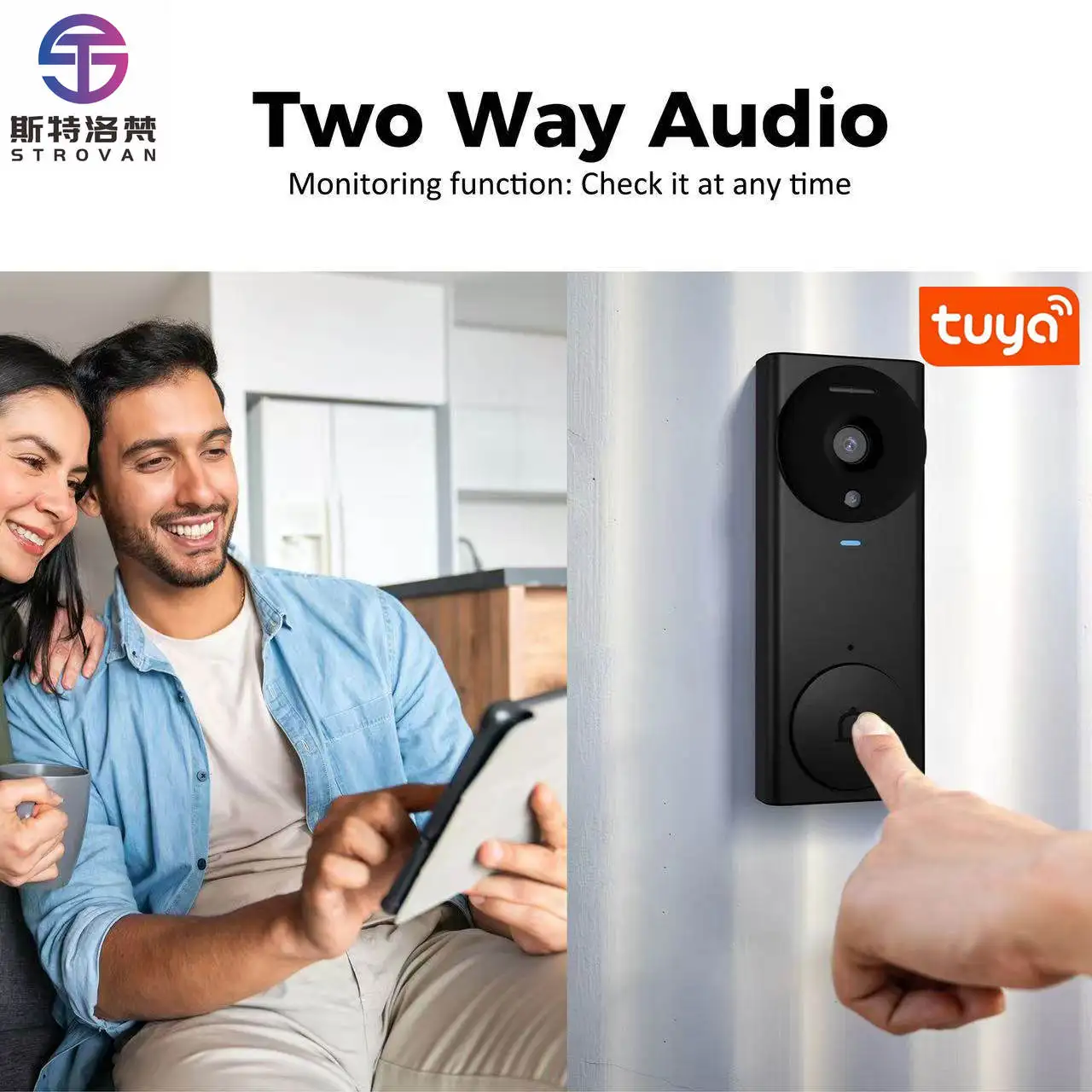 

STLF Best Sale Smart Cloud Enabled Facial Recognition Wireless Video Door Phone 480P Tuya App Direct Factory Supply Premium