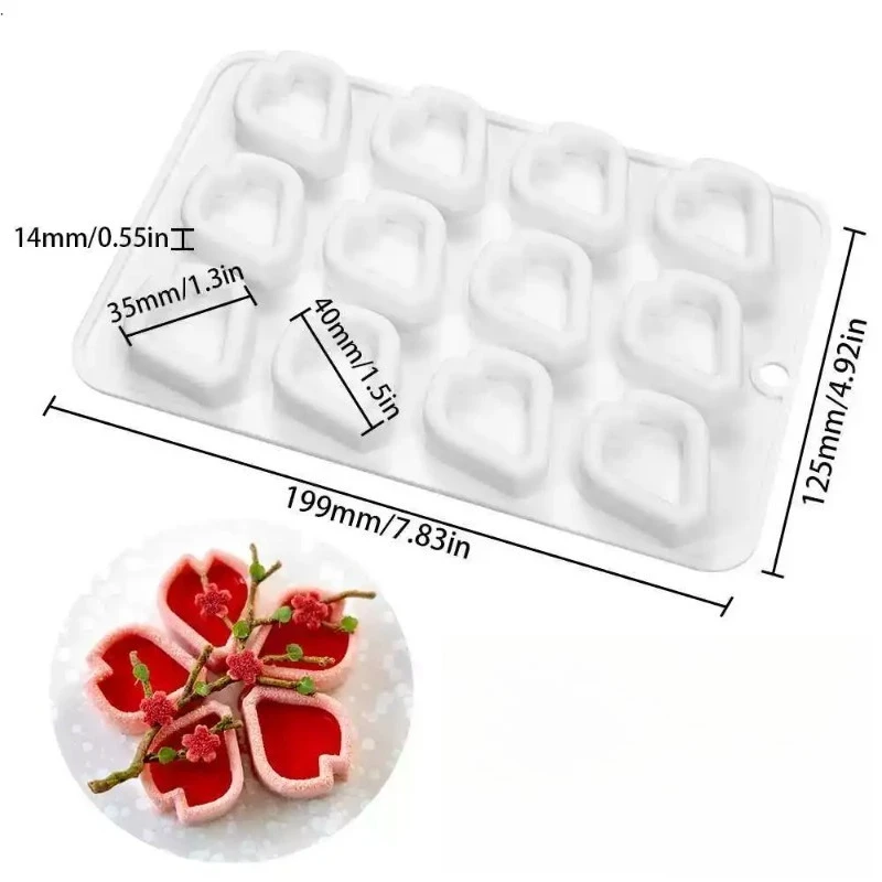 Petal Dessert Afternoon Tea Mousse Small Dim Sum Three-dimensional Silicone Mold