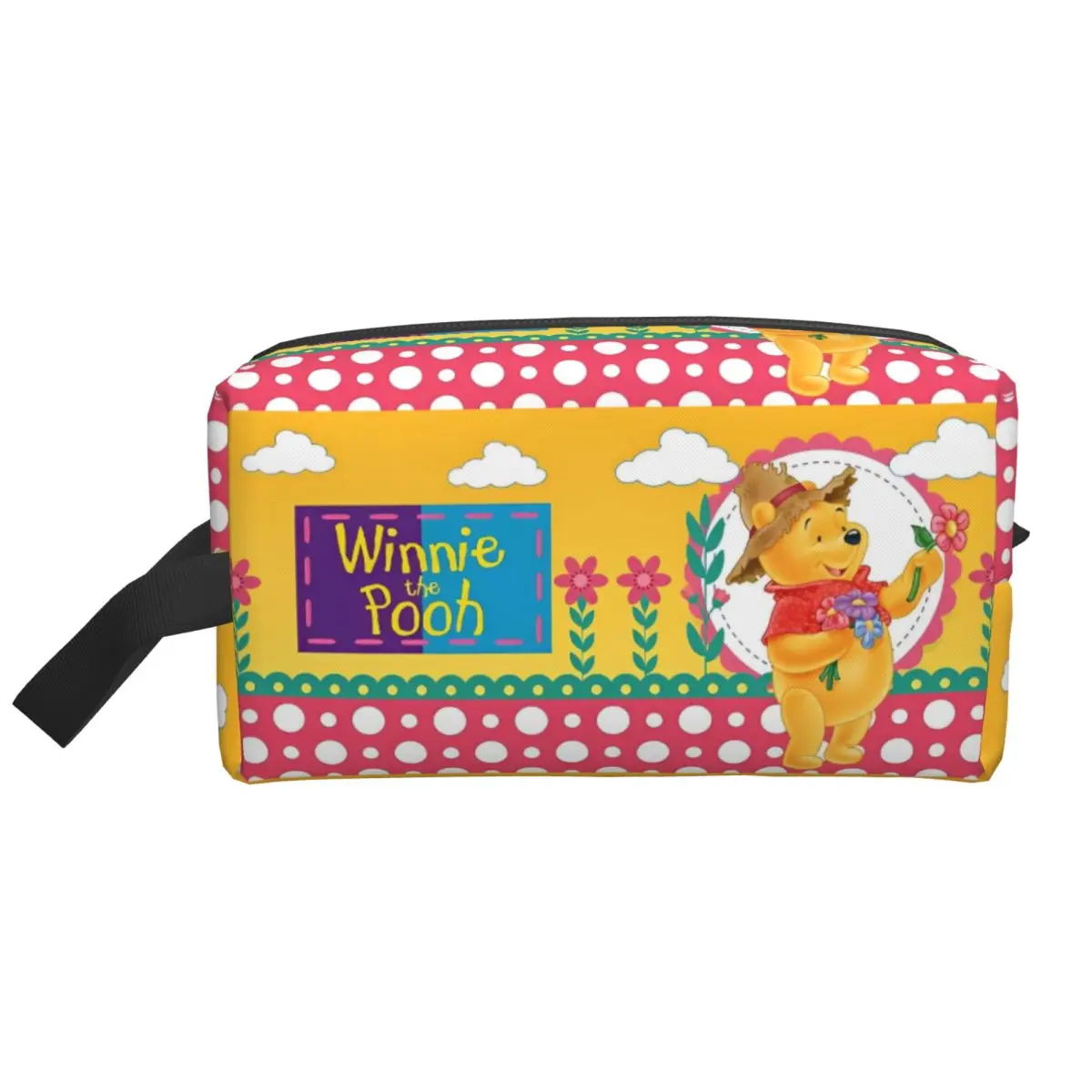 

Winnie The Pooh Makeup Bag For Makeups Animal Print Novelty Organization Cosmetic Bags Travel Print Women Storage Organizers