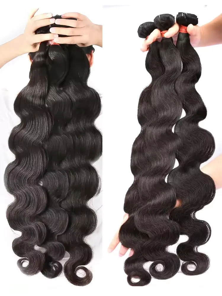 

Натуральные перуанские волосы Body Wave, 3-4 пучка, 28-30 дюймов, необработанные, Remy, для наращивания, для женщин, для быстрого прикрепления