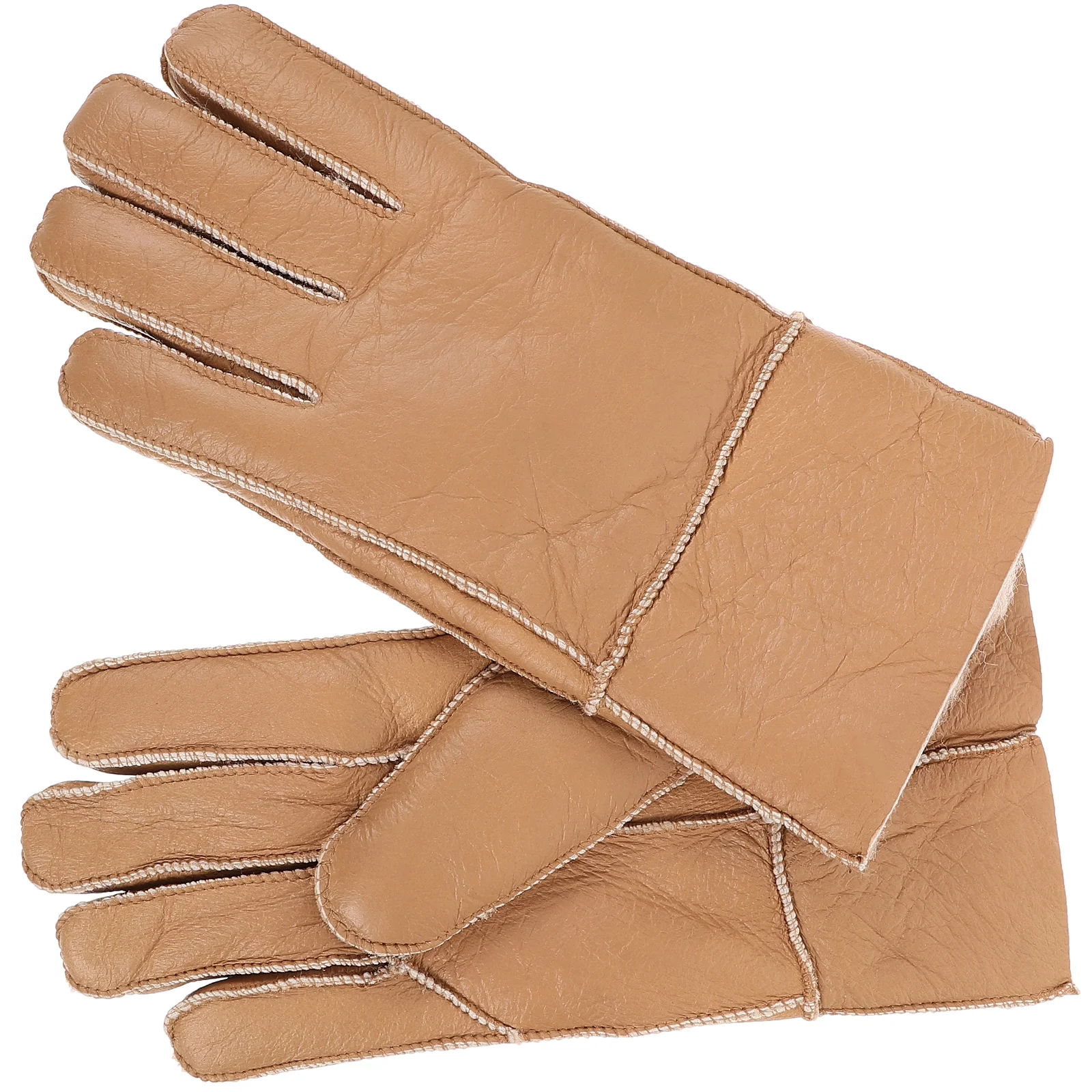 

Genuine Lining Goatskin Winter Outdoor Warm For Outdoor Winter Men'S Gloves For Men Cycling Thickened Fleece Gloves