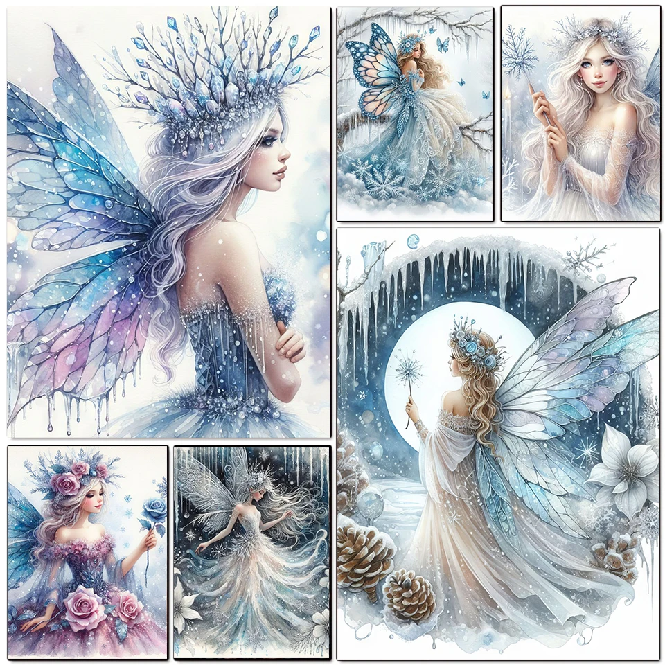 2024 New 5D DIY Elf fairy Diamond Painting Kit Diamond Embroidery Color Painting Handmade DIY Mosaic Art Home Decor