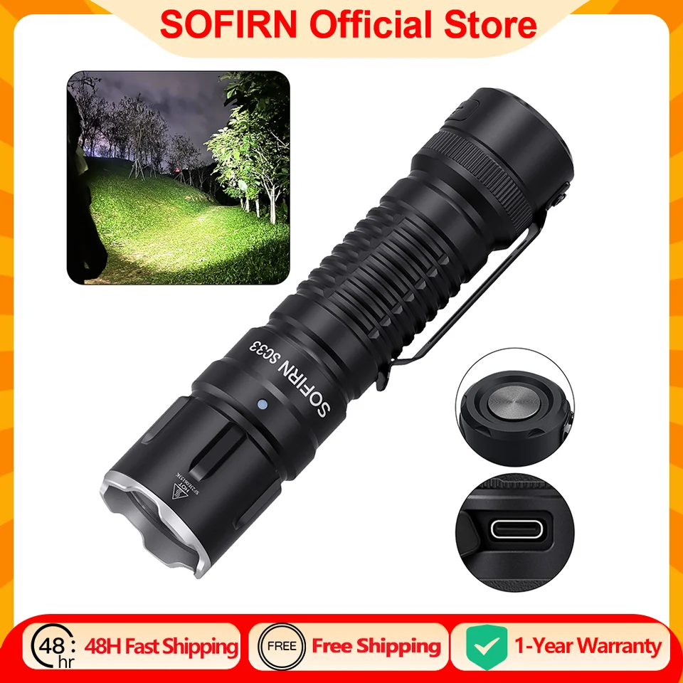 Sofirn SC33 21700 USB-C LED懐中電灯 5200lm