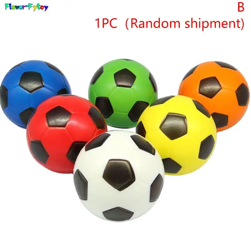 1PC 6.3CM solido morbido elastico palla per bambini prima infanzia educazione decompressione giocattoli da calcio digitali colore casuale