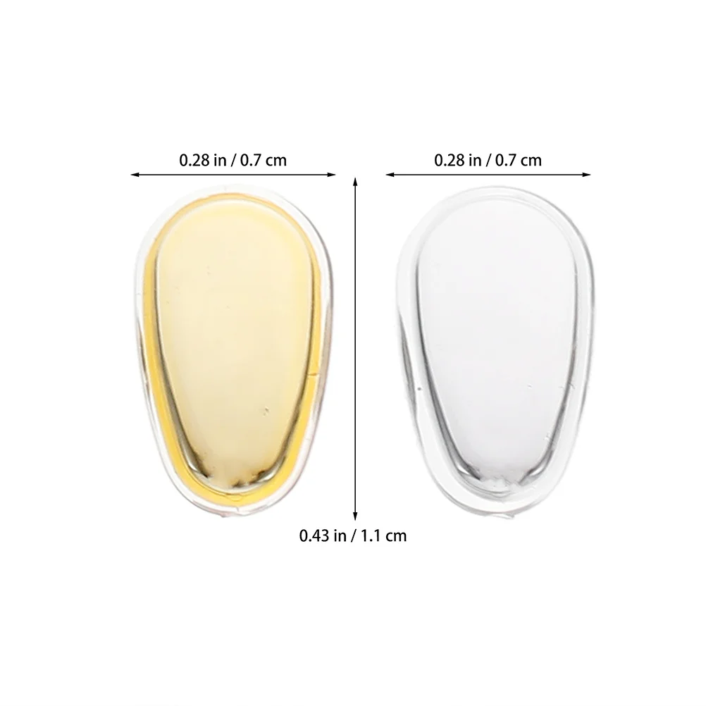 

12Pairs Glasses Nose Pads Silicone Non-Skid Eyeglasses Frame Cushions Non-Slip Oval Nose Pads Sunglasses Accessories